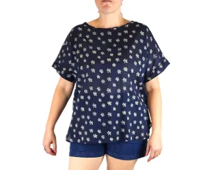 Primoeza navy cotton top size L