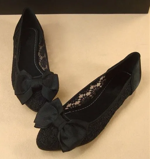 Romantic Bow Wedding Flats SOLD OUT