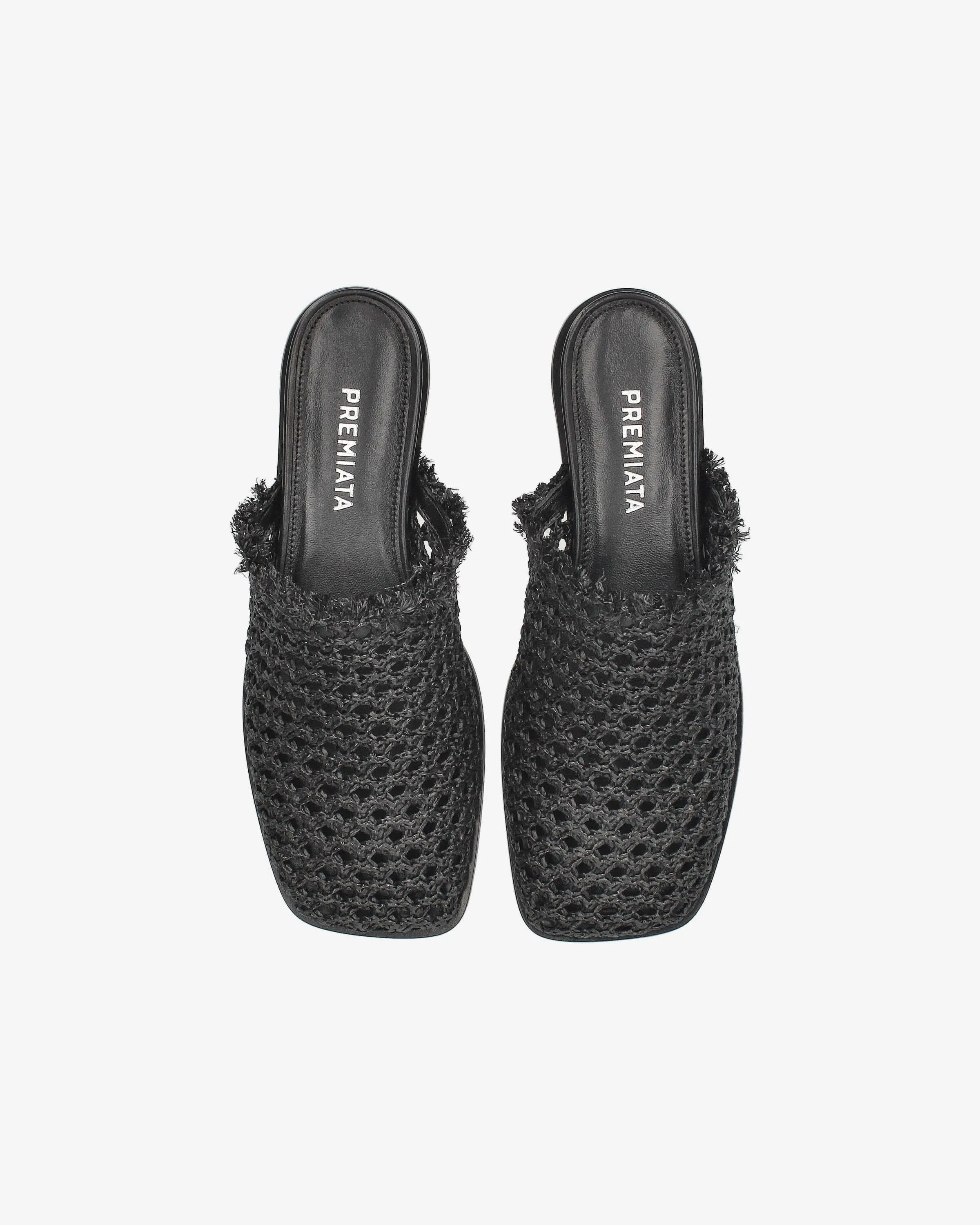 Sabot M6941A Woven Raffia Frayed Details