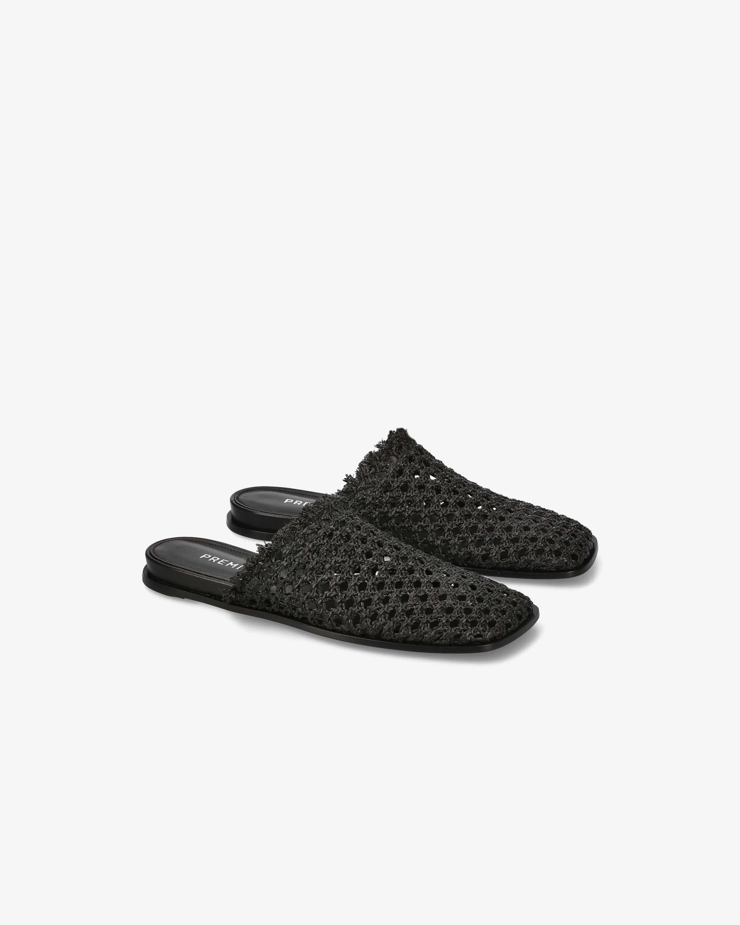 Sabot M6941A Woven Raffia Frayed Details