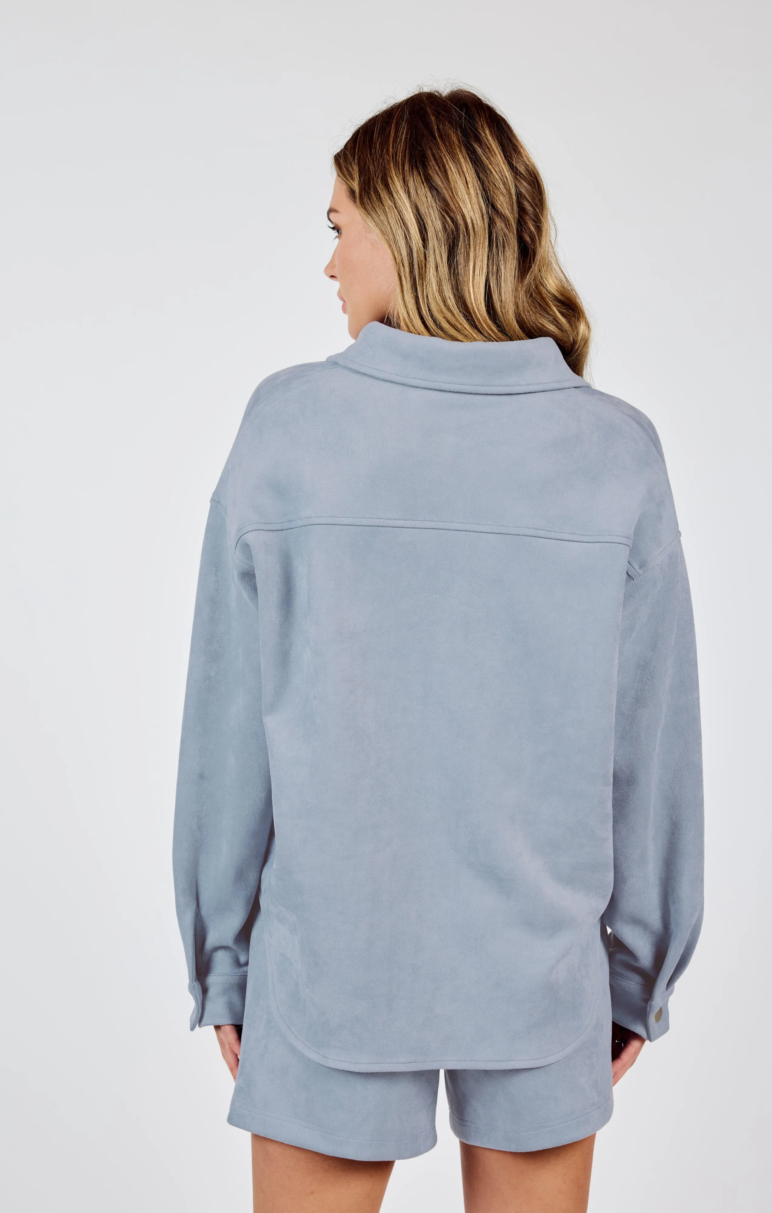 Sadie & Sage Align Faux Suede Shacket