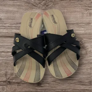 Sandals Flats By AEROSOFT In Black, Size: 8