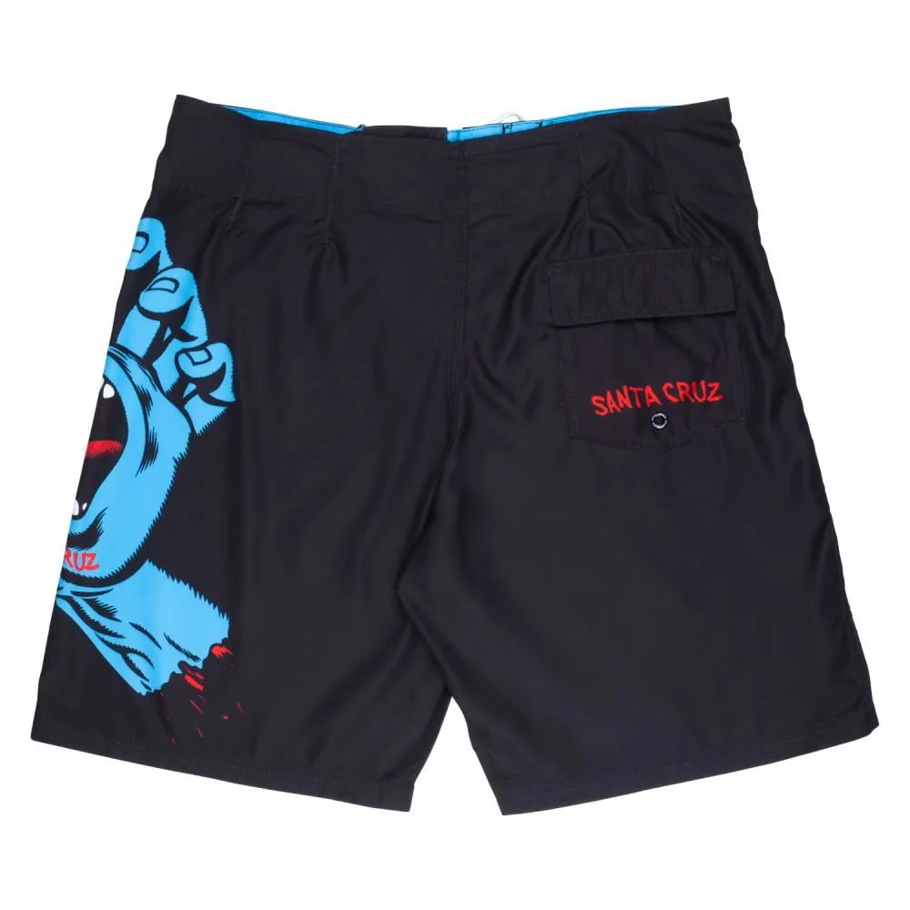 Santa Cruz Swim Shorts Screaming Hand Board Short - Black