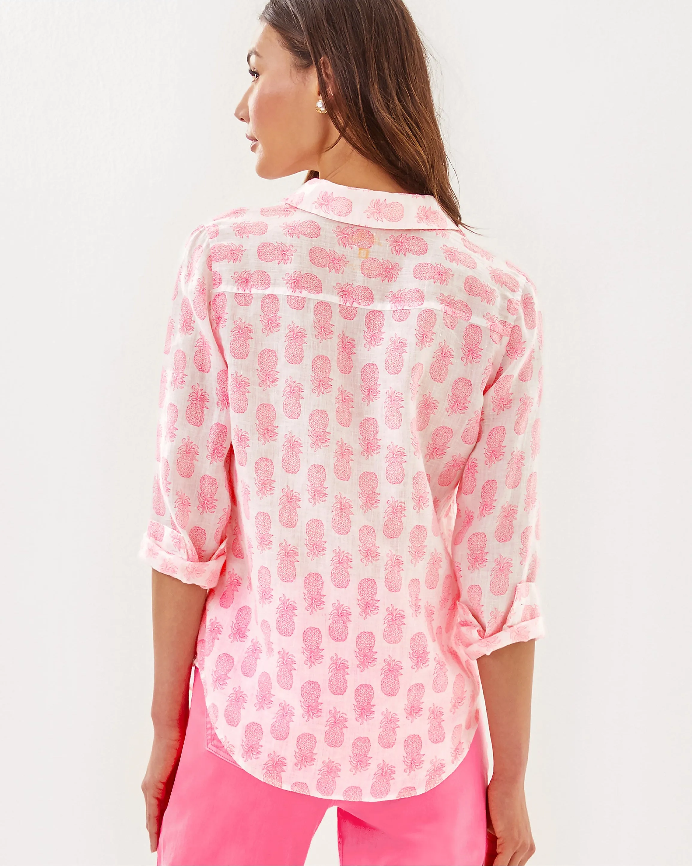 Sea View Linen Button Down