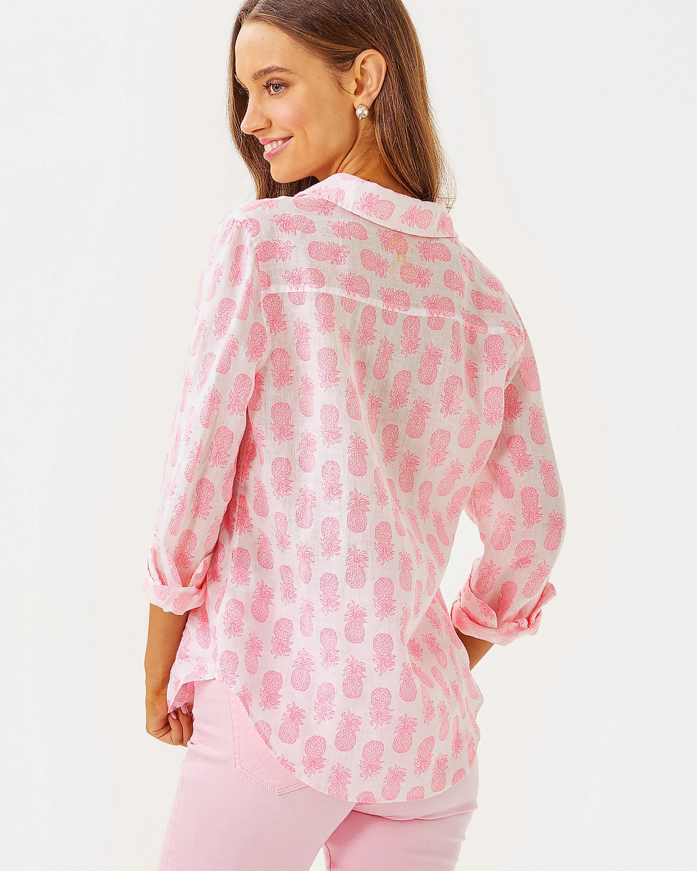 Sea View Linen Button Down