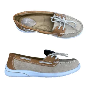 Shoes Flats By Bass In Brown & Tan, Size:7.5