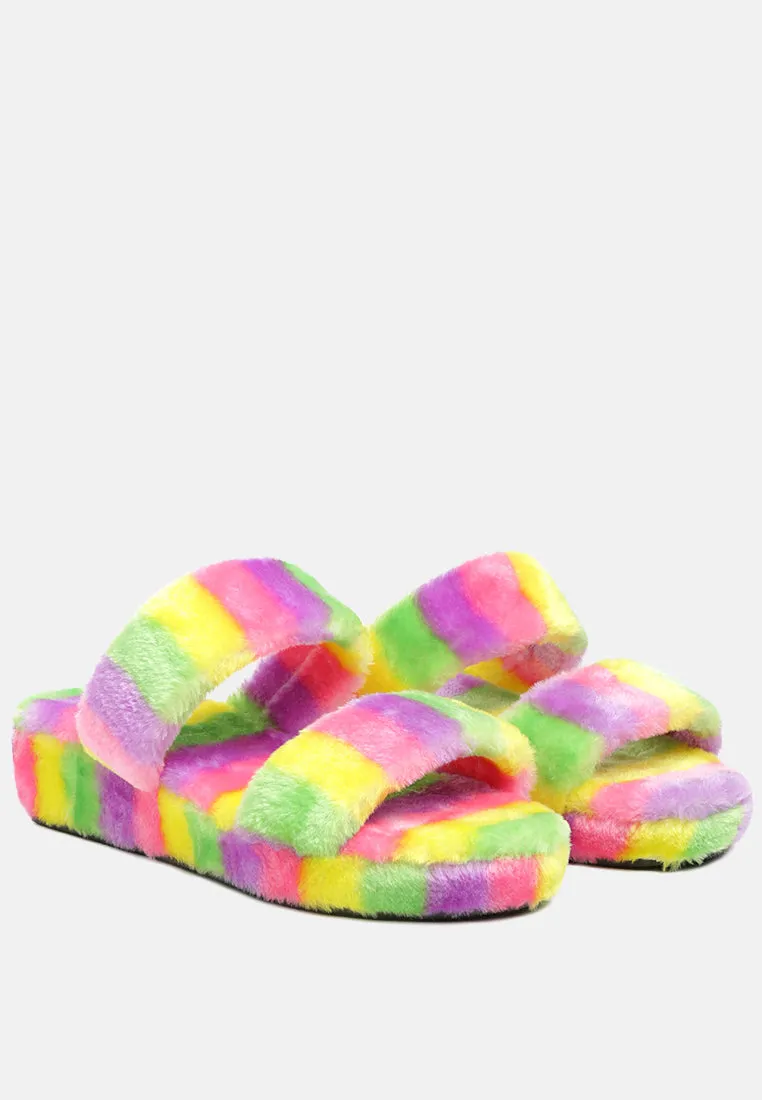 Smoothie Fur Slip-On Flats By Ruw