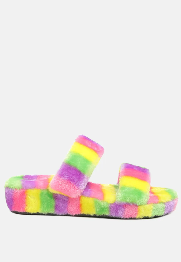 Smoothie Fur Slip-On Flats By Ruw