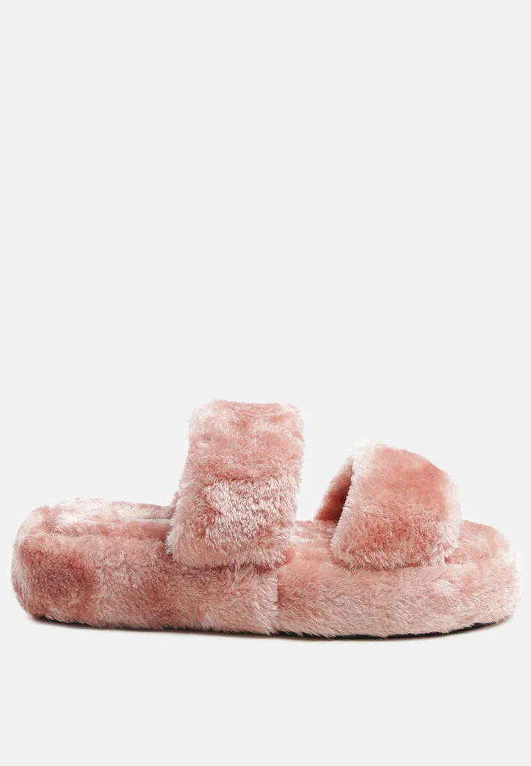 Smoothie Fur Slip-On Flats By Ruw