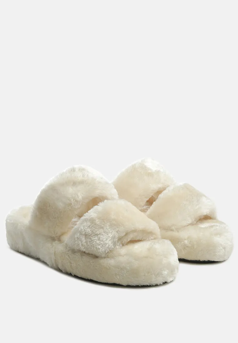 Smoothie Fur Slip-On Flats By Ruw