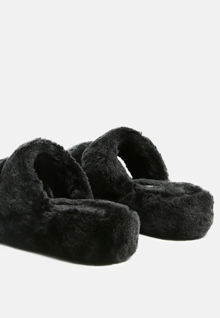 Smoothie Fur Slip-On Flats By Ruw