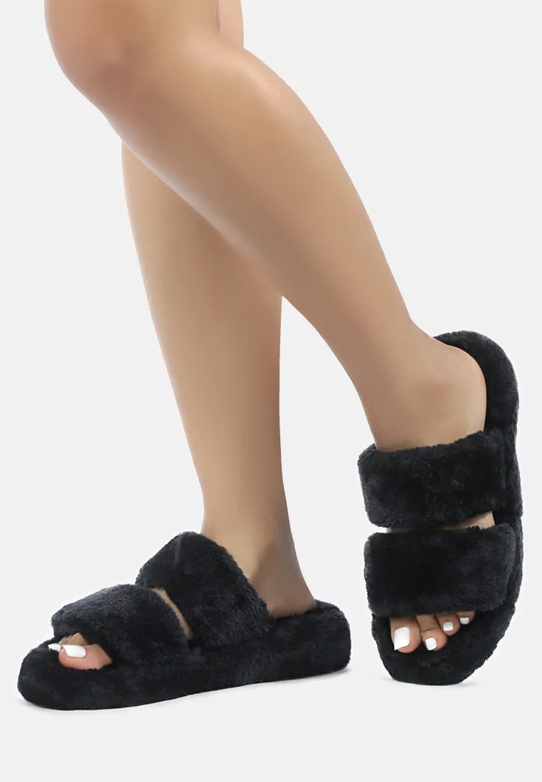 Smoothie Fur Slip-On Flats By Ruw