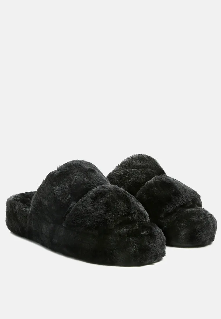 Smoothie Fur Slip-On Flats By Ruw