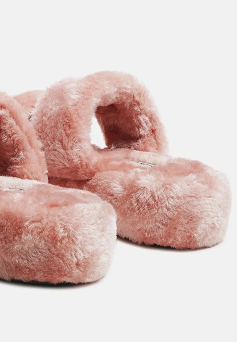 Smoothie Fur Slip-On Flats By Ruw
