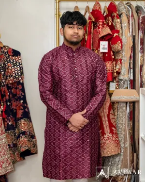 Soft Georgette Men's Kurta With Pajama