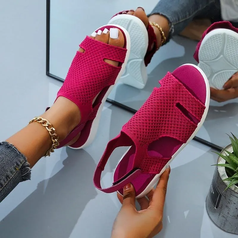 Soft Mesh Open Toe Sandals