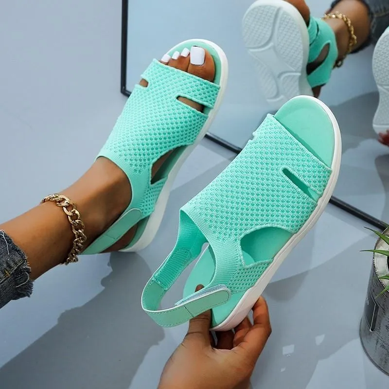 Soft Mesh Open Toe Sandals