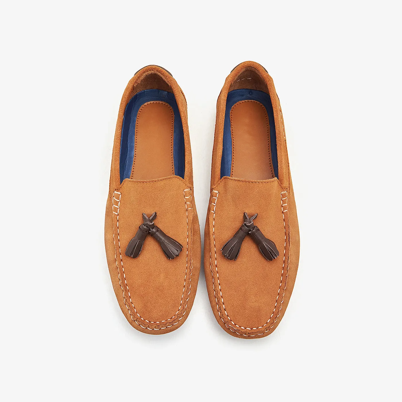 Tassled Leather Loafers for Men