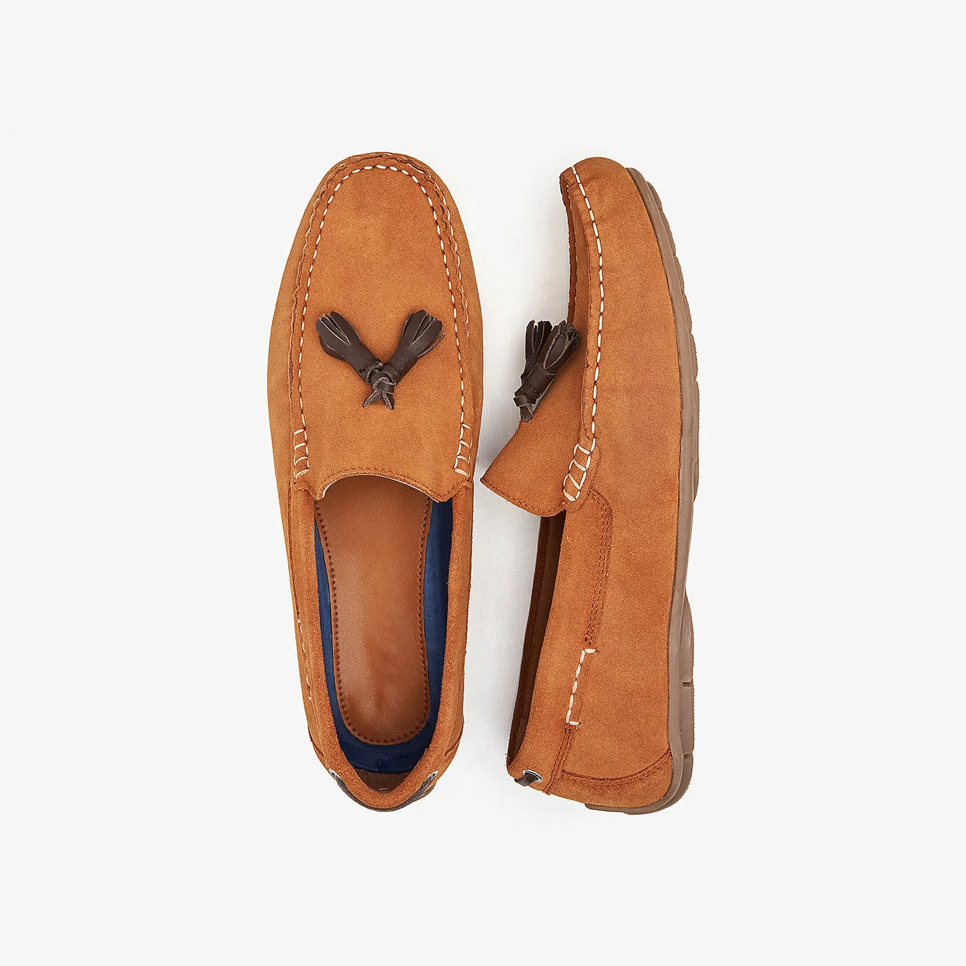 Tassled Leather Loafers for Men