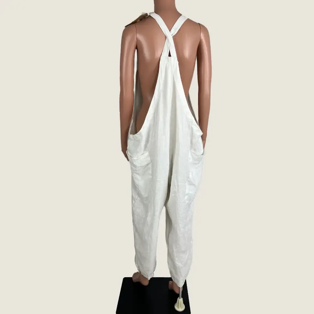 The Shanty Corp. Sleeveless Overalls Large