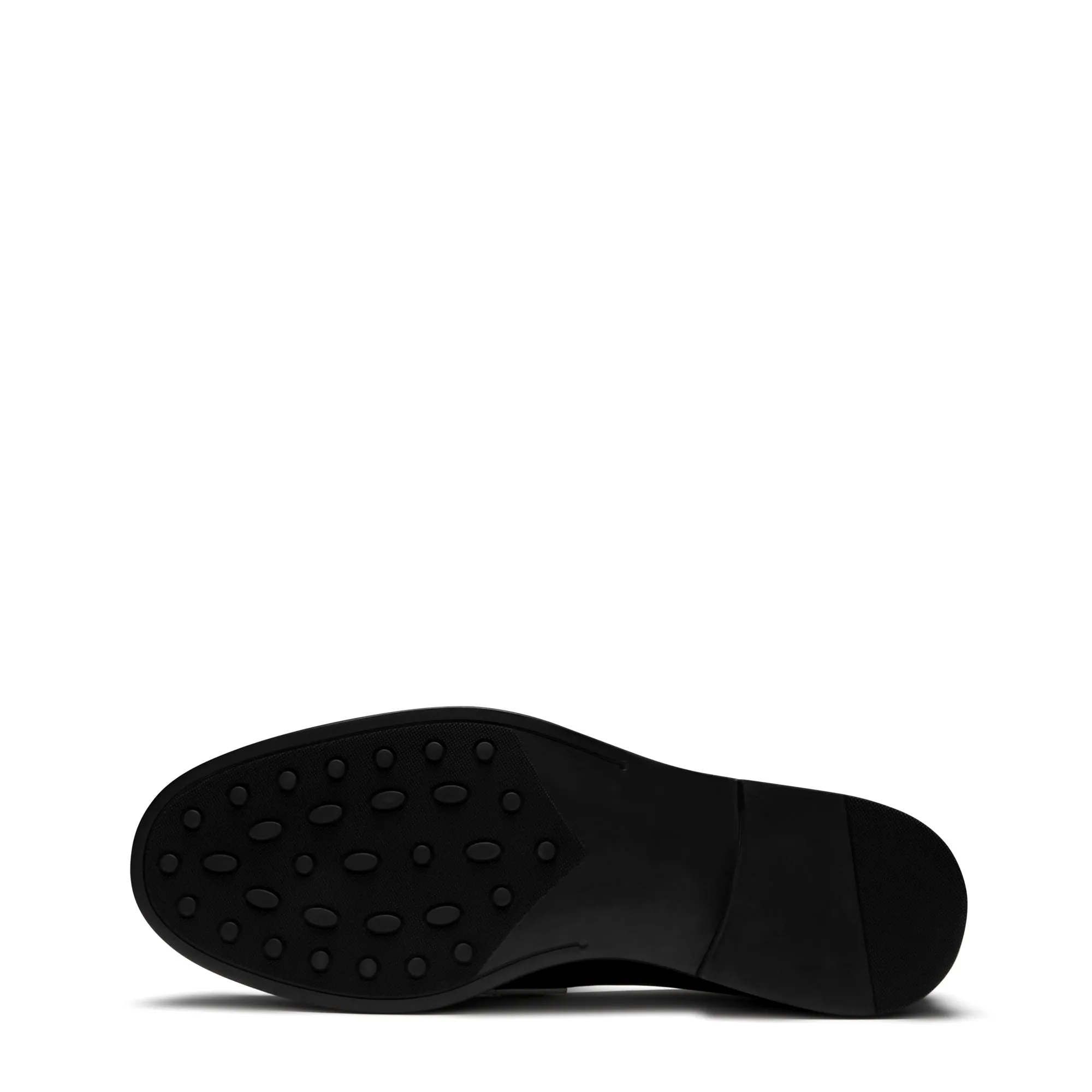 Vendôme Blandine black and white calfskin leather loafers with cream details