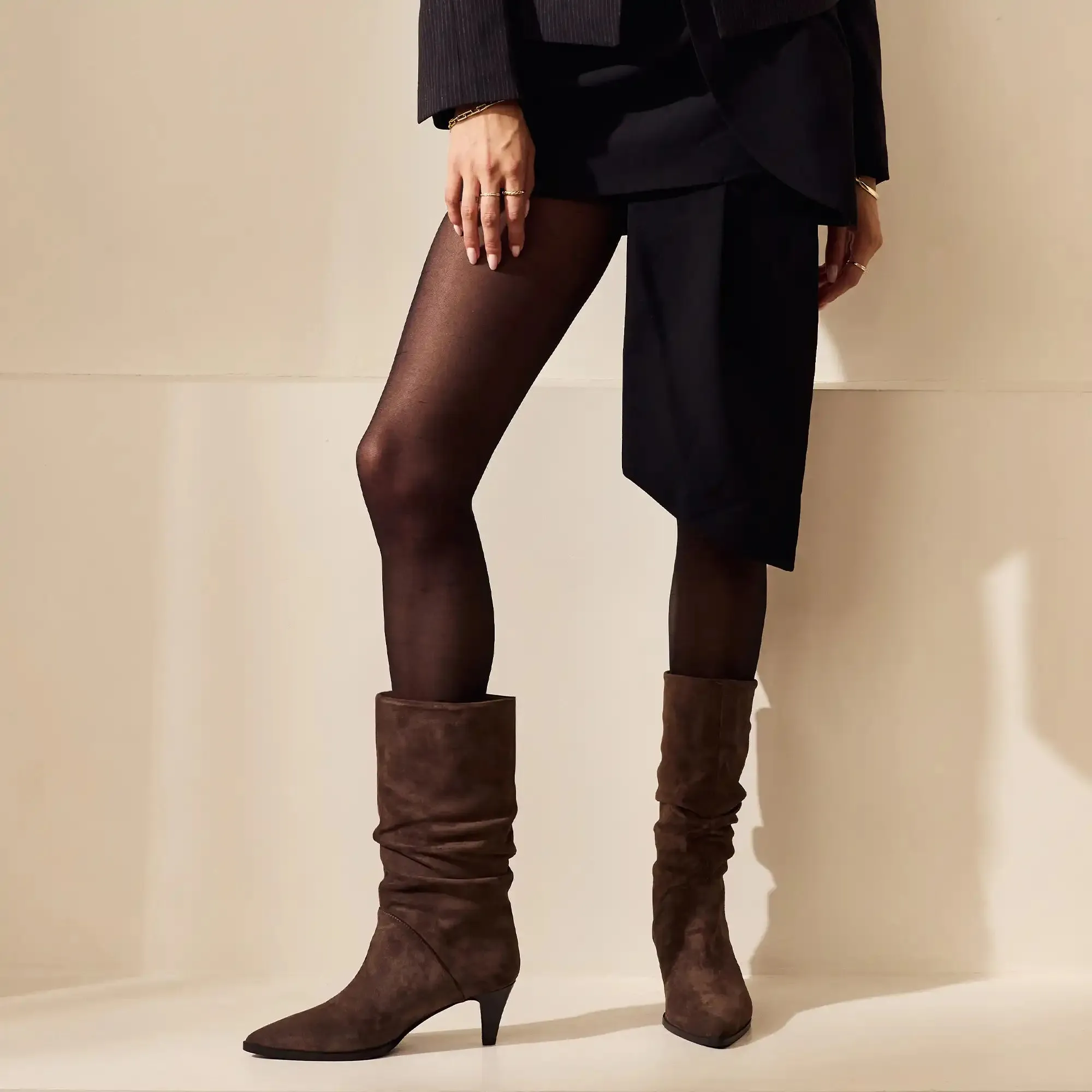 Vendôme Margot brown suede boots