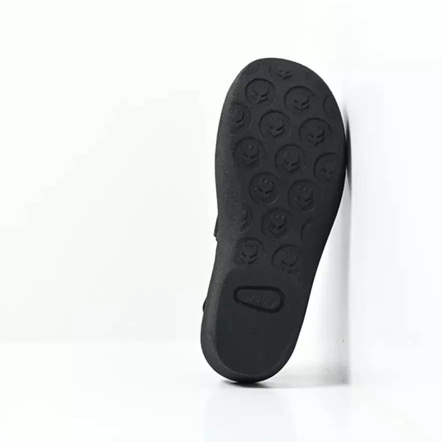 WOLKY JEWEL BLACK CANALS LEATHER SANDAL